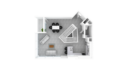 Floor plan for 3 beds, 3.5 baths, 2731 sqft